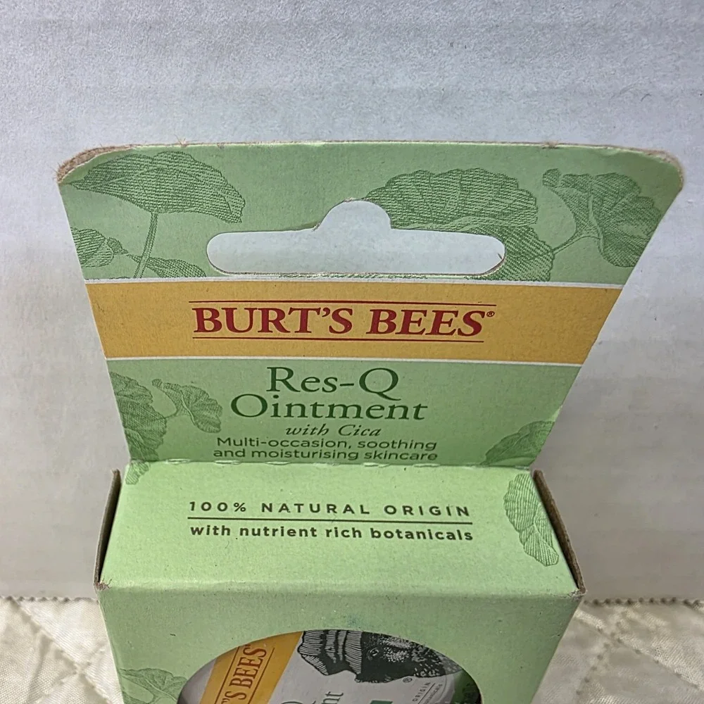 Burt's Bees Res-Q Ointment Skin Balm Soothing All Natural Beeswax 0.6oz Moisture